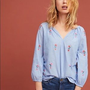 Anthropologie Martha peasant top, small